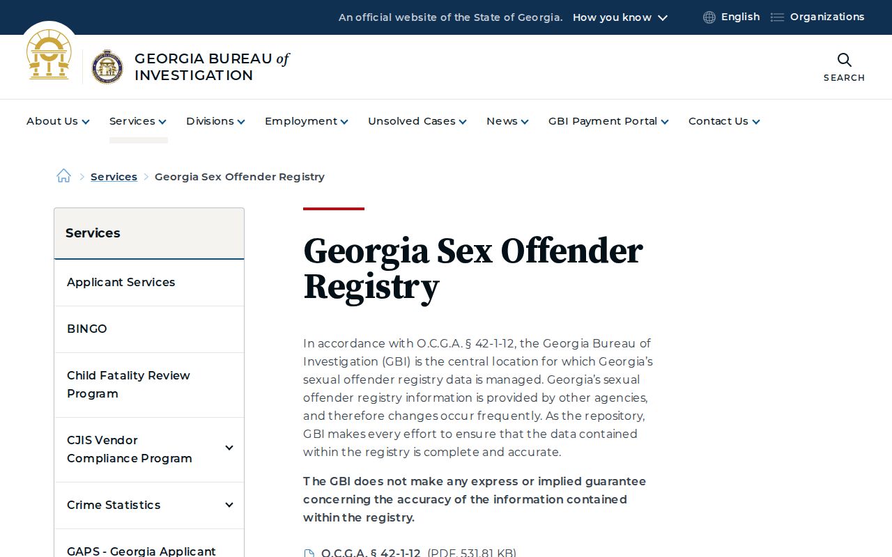 Cherokee County people search Georgia sex offender registry gateway